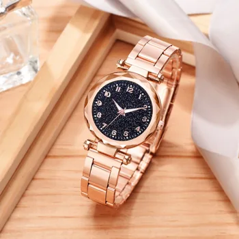 Луксозни дамски часовник Магнитно Звездното небе Дамски часовник Кварцов часовник Модни дамски ръчни часовници reloj mujer relogio feminino