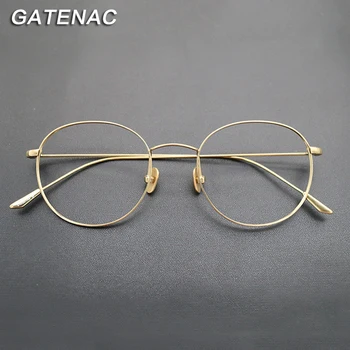 Луксозни Оптични очила от чист титан в рамка за мъже, Дизайнерски очила за късогледство рецепта, Рамки за жени, 2022 Нови Vintage слънчеви очила