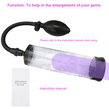 Лупа на пениса мъжки усилвател на работа на ръце, удължител за пенис за възрастни секс стоки мъжки секс - играчки, помпа за уголемяване на пениса с датчик за налягане