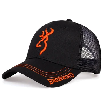 Лятна бейзболна шапка на Браунинг за мъже с дишаща мрежа, солнцезащитная шапка, шапка шофьор на камион, бродирани бейзболна шапка за голф, мъжка шапка в стил хип-хоп, татко