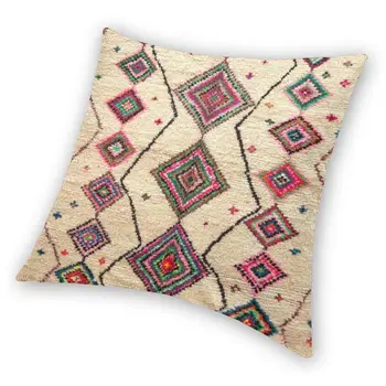 Марокански Берберски килим в стил Бохо Калъфи за възглавници на Дивана Домашен Декоративен Античен Бохемски Геометричен квадратна Калъфка 45x45