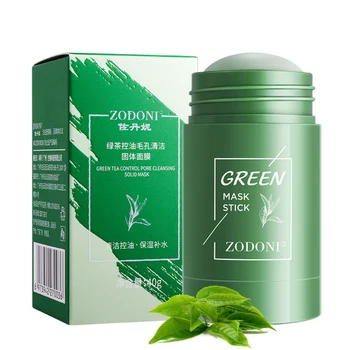 Маска За лице със зелен чай Дълбоко Почистване на Кална Маска С Маслен Контрол Професионален Акне Премахва Порите Почистване на Лицето от акне