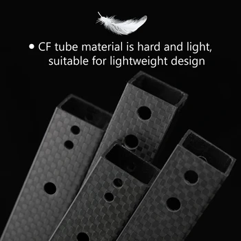 Мек 1бр CNC CF-Тръба за Пробиване на Въглеродни Влакна Ролка Увити Саржевой Квадратна Тръба За Сверхскоростного 3D Принтер VzBoT Лесен