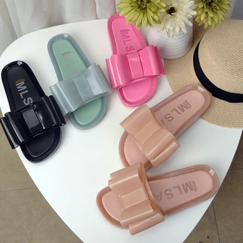 Мелиса Лък Джапанки, Чехли Дамски желейная обувки Модни сандали за възрастни 2021 Нова дамски Желейная Мелиса Дамски обувки, Чехли