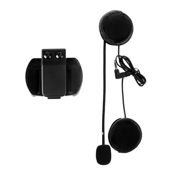Микрофон Високоговорител Слушалка за V4/V6 Домофонна система, Универсална Слушалка Каска Домофон Клип за Мотоциклет Bluetooth-устройството