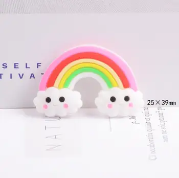 мини-меки гумени преливащи се цветове апликации за бебешки аксесоари за шапки, материали за diy