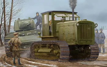 Модел трубача 05539 1/35 Руски трактор ЧТЗ С-65 с комплект пластмасови модели кабини