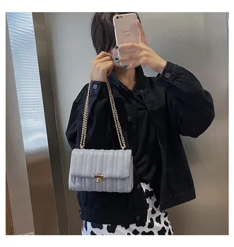 Модерна дамска чанта, голяма пазарска чанта от изкуствена кожа през рамо дамски Чанти на рамо за жени на Нови Висококачествени Меки Луксозни дизайнерски чанти, Дамски чанти