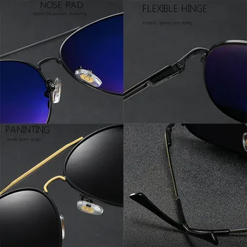 Модерни Маркови Мъжки Слънчеви Очила Polarized UV400 Високо Качество Mercede 612 Метални Пилотните Ретро Очила За Шофиране, Риболов Gafas De Sol