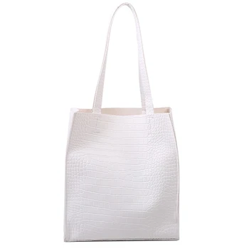 Модни Ежедневна чанта на рамото голям капацитет Дамски висококачествена чанта Дамска чанта на рамото от изкуствена кожа за жени Пътна чанта