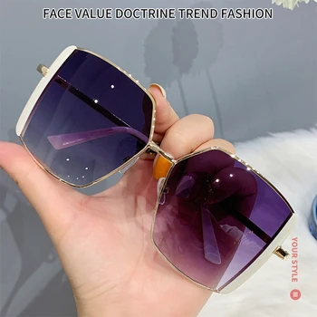 Модни квадратни Слънчеви очила Нюанси за Модни слънчеви очила За жени Mujer Правоъгълни Очила Vogue Люнета De Soleil Femme Zonnebril Dames