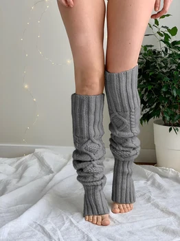 Модни чорапогащи до бедрото Над коляното 2021 Есен зима Дамски дълги възли чорапи за момичета Женски дамски зимни терлици