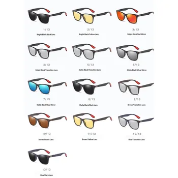 Модните Огледални Слънчеви очила Мъжки Поляризирани Слънчеви Очила, Очила за шофиране с Покритие Очила Черни Очила Мъжки Слънчеви Очила Gafas De Sol