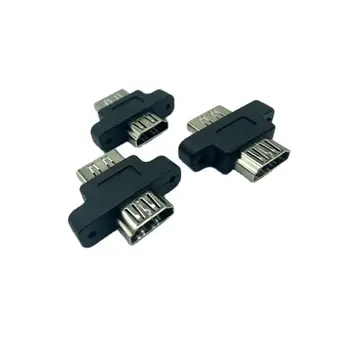 Монтиране на панели с винтова заключване HDMI-съвместим Жена до женския HDMI-съвместим Удължител F/F жак адаптер за удължител на кабела