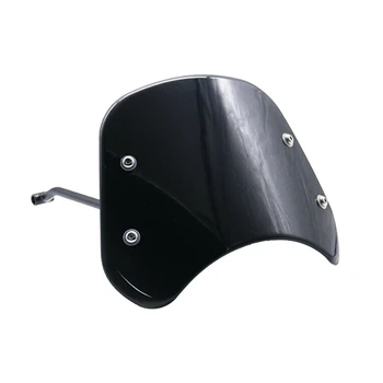 Мотоциклетни Стъкла на Предното Стъкло Sn Обтекател, Фарове за Benelli Leoncino 500(Черен)