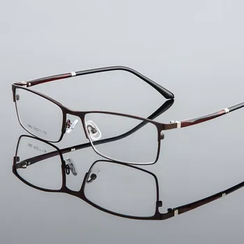 Мъжки Рамки за очила от сплав Прозрачна Модерна Късогледство Оптичен Компютър Прозрачни очила Очила за Мъже 4 Цвята Високо Качество на #9882