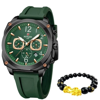 Награда Мъжки Големи Часовници Луксозни Модерни Спортни часовници Militray с Хронометър Водоустойчив Часовник Хронограф Часовник Подаръци за мъже