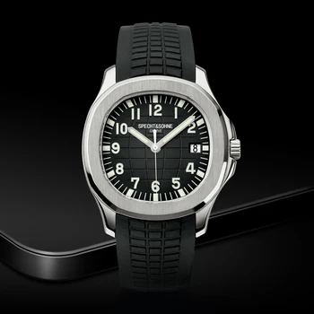 Най-добрата Марка на Луксозни 40 мм Черни Дамски Мъжки часовници е От неръждаема стомана 316L Дата на плуване и гмуркане Светещи Мъжки Автоматично механичен мъжки часовник
