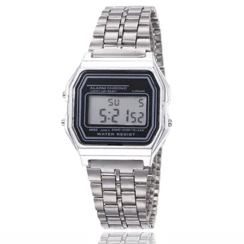 Най-добрите Чисто Нови Led Цифров Часовник за мъже Кварцов ръчен часовник Рокля със злато каишка Спортни ръчни часовници Мъжки часовници Военни часовници