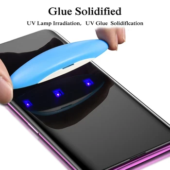 Нано Течен UV Лепило Закалено Стъкло Фолио за Samsung Galaxy Note 20 8 9 10 Lite S20 S10 5 Г S8 S9 плюс S21 Ултра Протектор на Екрана