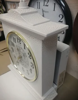 Настолни часовници, големи по размер, с гладка ход Mirron p3127a bzt, корпус-пластмаса, могат да се използват като стенна