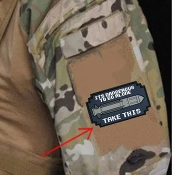 Не пипай МИ ПИСТОЛЕТ PVC Гума Икона Кука Петна Армейските Военни Превръзки Тактически Аксесоари за дрехи Кръпка за Раници