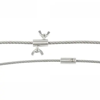Неръждаема стомана 304 Ръчно Винт Двойно Въже Скоба Скоба е Подходяща с Папийонка или Шестигранными Болтове Обтегач за кабел 1,5-12 мм