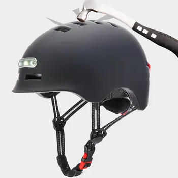 Нов Велосипеден Шлем Led Лампа, Акумулаторна батерия Гласове Велосипеден шлем за планинските пътища Велосипеден Шлем Безопасна Спортна Шапка За мъже