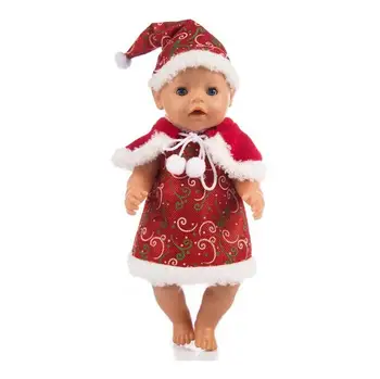 Нов Коледен Комплект Дрехи За Кукли, подходящ за 43 см дрехи за кукли, аксесоари за кукли преродения