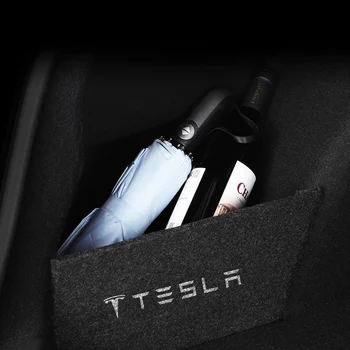 Нов Органайзер За Съхранение На Страничните Страни На Багажника Tesla Преграда За Tesla, Модел 3 Модел 2021 Y Аксесоари Задната Част На Кутия От Преграда, Преграда На Багажника Планк