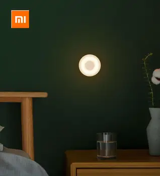 Нов Оригинален Xiaomi Mijia Нощна Светлина 2 Поколения, С Регулируема Яркост Инфрачервен Smart Сензор За Човешкото Тяло Умен Дом