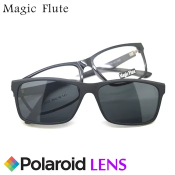 Нов прием на TR90 слънчеви очила магнитни точки леки гъвкави поляризирани лещи Пълен кадър унисекс модни очила по рецепта 1603