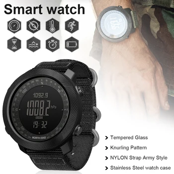 Нов Стил за спорт цифрови часовници NORTH EDGE Часове За Спорт на Открито, Бягане и Плуване Военни Армейските Многофункционални Умен Часовник