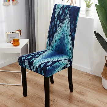 нов стил на калъф за стол за трапезария защитник на стола офис стол банкетна стол участък калъф с флорални принтом защита от прах