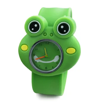 Нова мода Детски Цифров часовник с шамар в лицето Сладки жълти часовници с шамар в лицето за деца, Подарък LXH