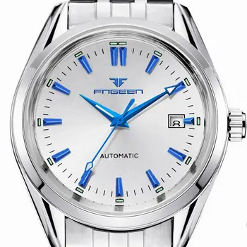 Нова Мода Синя Светлина Автоматични Механични Часовници Бизнес Мъже Луксозни Часовници Случайни Календар Часовник Мъжки Подарък Часовник