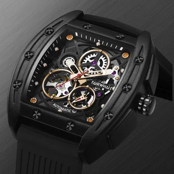 Нови автоматични механични мъжки часовник выдалбливают водоустойчив модерен бизнес мъжки часовник Reloj masculino