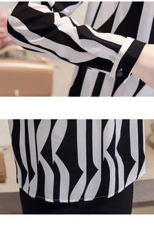 Нови модни дамски блузи и блузи 2021 Шарени шифоновая дамска блуза с дълъг ръкав Риза Blusa Feminina Риза Дамски Блузи 1081 40