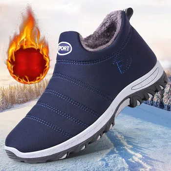 Нови мъжки обувки Модерен зимни зимни обувки на меху Топли зимни ботильоны Мъжки градинска обувки, Мъжки маратонки за мъже Тенис Masculino