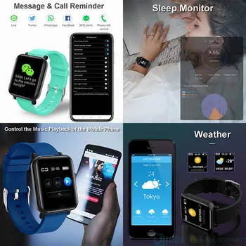Новите Умни часовници Дамски Мъжки Умен часовник Фитнес тракер Спортни часовници за Android и IOS Умен часовник Цифрова Електроника Часовници