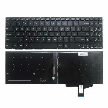 Новост за Asus N580 N580G NX580V NX580VD M580 YX570U/ZD FX570 F570U Черен лаптоп с us Клавиатура с подсветка