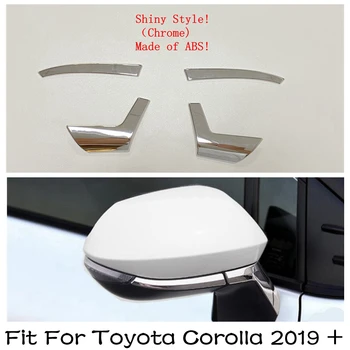 Огледало за обратно виждане Lapetus Огледало за Обратно виждане Стримерная Тампон Покритие Хром, Подходяща за Toyota Corolla 2019-2022 ABS Аксесоари Екстериор