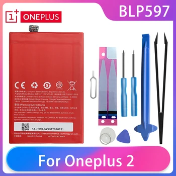 Оригинален Oneplus 2 A2001 Телефонна Батерия BLP597 3300 mah с Голям Капацитет Един Плюс Телефонни Батерии Безплатни Инструменти Телефон AKKU