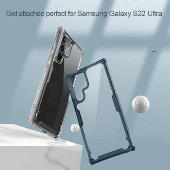 Оригинален калъф Nillkin За Samsung Galaxy S22 Plus S22 Ultra Case Nature Pro TPU Калъф Прозрачен Прозрачен Калъф за вашия КОМПЮТЪР с мек силиконов кант