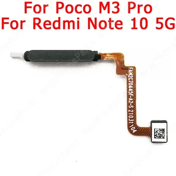 Оригинален отпечатък от пръст, за Xiaomi Mi Poco M3 Pro Redmi Note 10 5G Сензор за пръстови отпечатъци бутон 