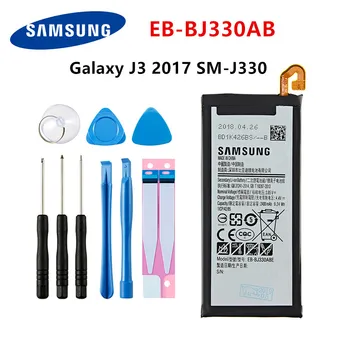 Оригинална батерия SAMSUNG EB-BJ330ABE 2400 mah за Samsung Galaxy J3 2017 SM-J330 J3300 SM-J3300 SM-J330F J330FN J330G J330L +Инструменти