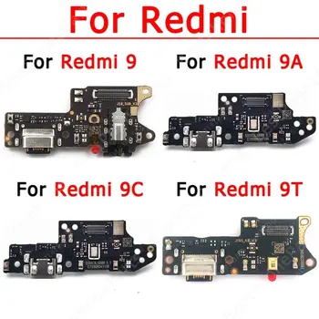 Оригиналната Таксата за Зареждане За Xiaomi Redmi 9 9T 9А 9В Порт за Зареждане на Лентово Жак и Usb Конектор за Док-станция За Печатни Платки Гъвкав Кабел, Резервни Части