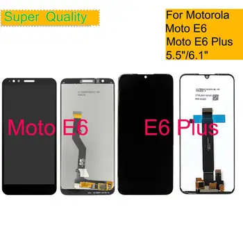 ОРИГИНАЛЪТ е За Motorola Moto E6 Екран E6 Плюс LCD Сензорен дисплей Дигитайзер, Сензор Пълен LCD дисплей В Събирането на Модул Монитор