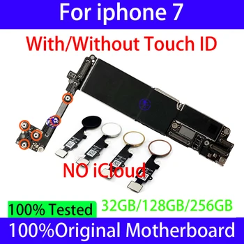 Оригиналът е За дънната платка Iphone 7 с/без Touch Id Отключена за логическа заплата iPhone7 Чист ICoud със система IOS Пълен тест на чипове
