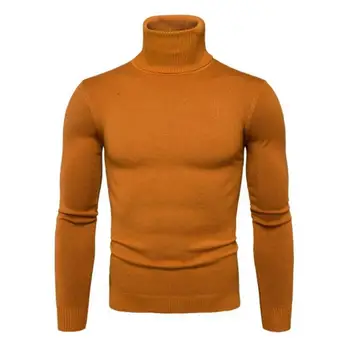 Основен пуловер За мъжете Однотонная поло Ежедневни пуловери Тънък мъжки вязаный жилетка Топ Зима 2021 Основния скок